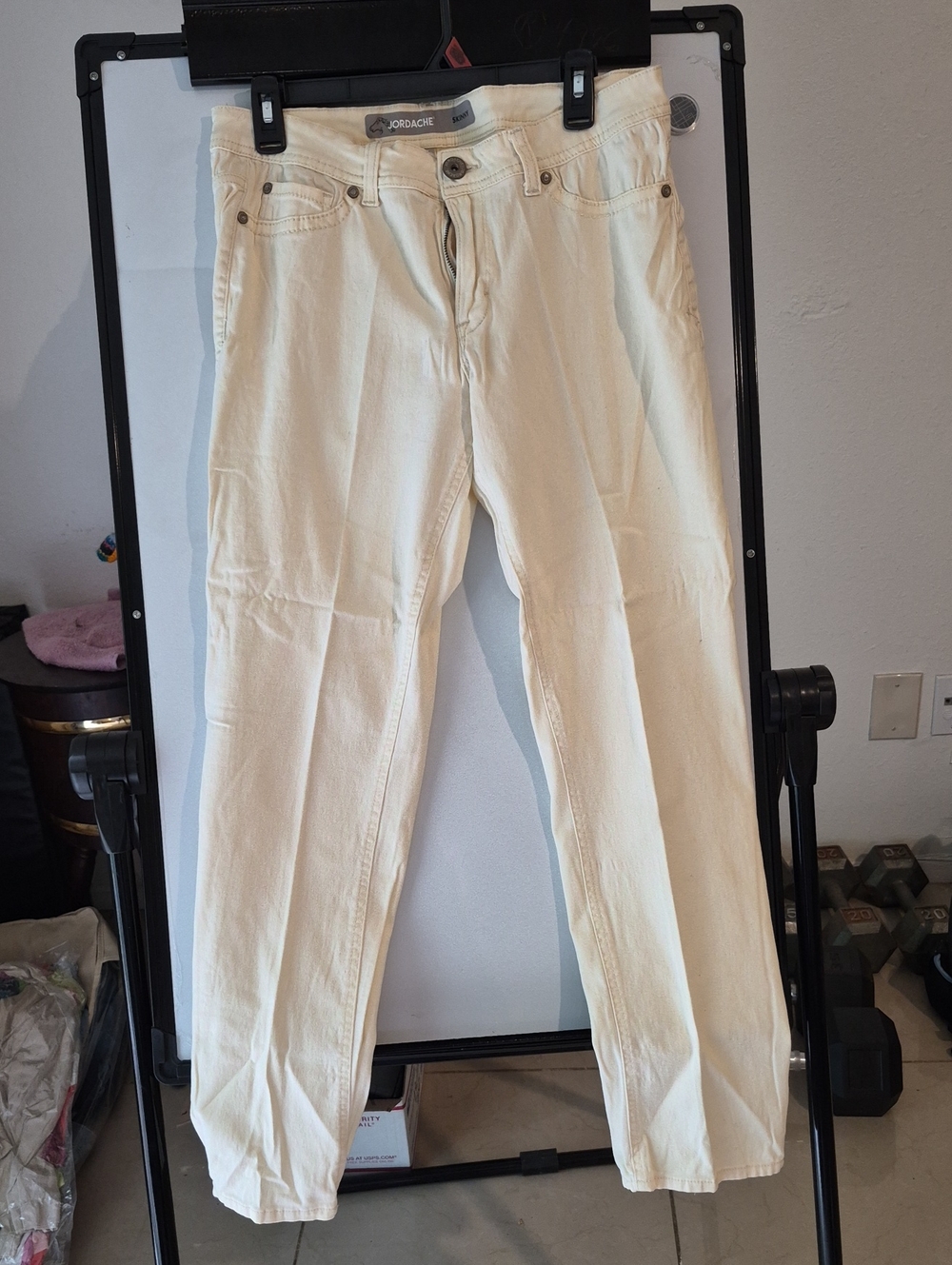 Jordache Jeans - Cream Color - Vintage Skinny Jeans